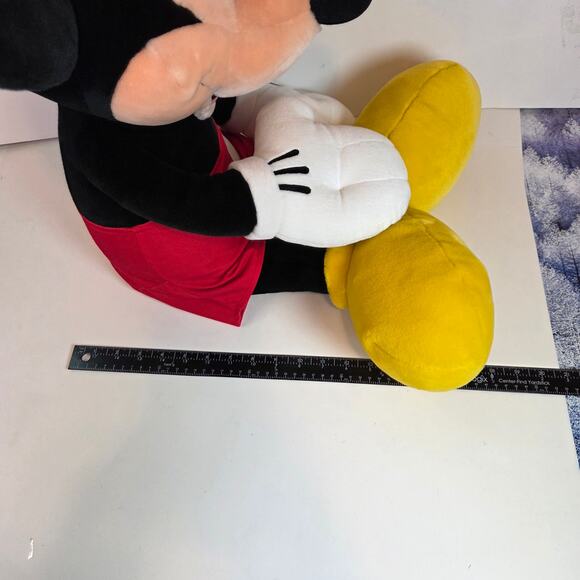 Mickey Mouse Large Plush Stuffed Animal Disney Parks 19” Sitting - Picture 14 of 15
